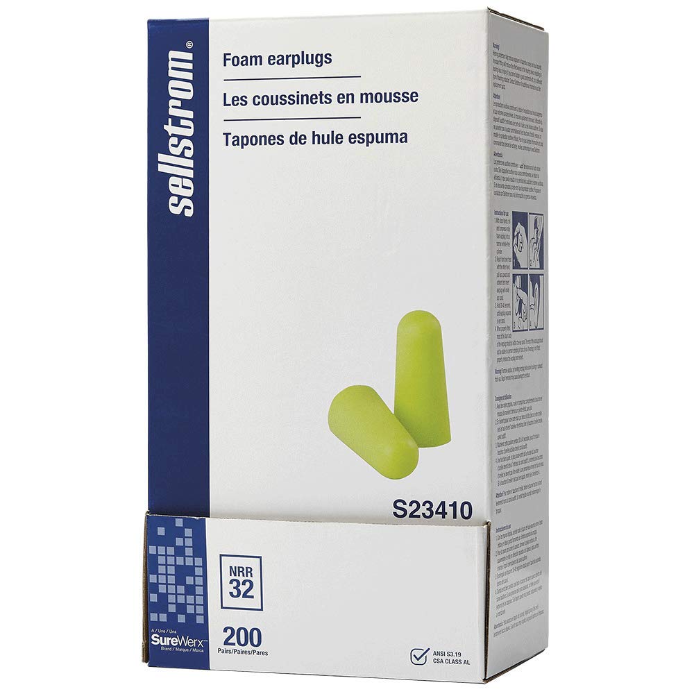 Sellstrom bullet-shape ear plugs provide a snug-fit for all-day comfort.