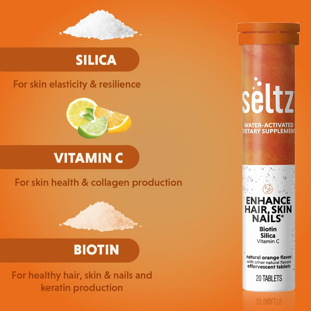 Seltz Enhance six-pack display emphasizing value and convenience