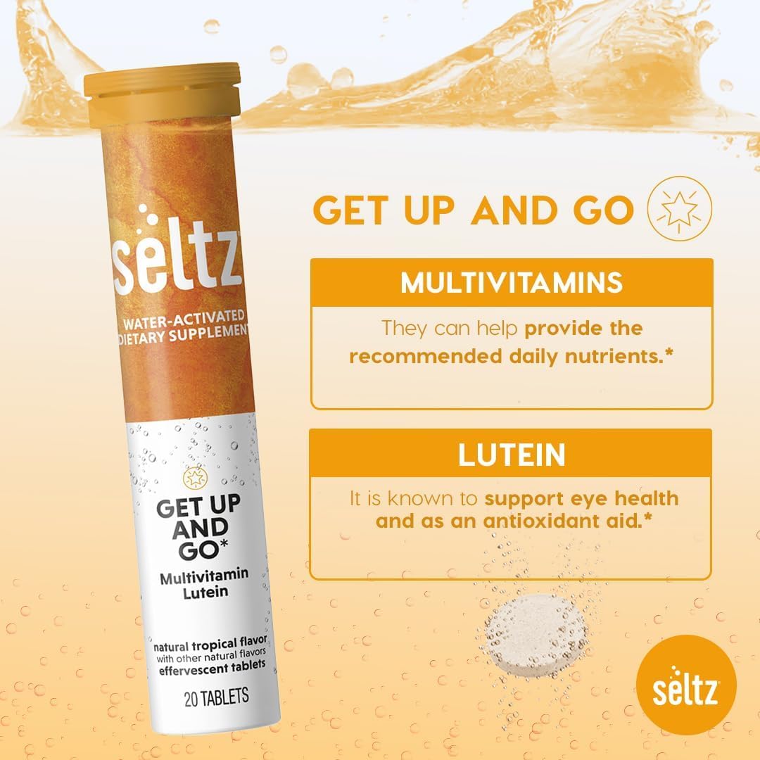 Seltz Get Up and Go lutein-containing formula supports eye-friendly daily routine