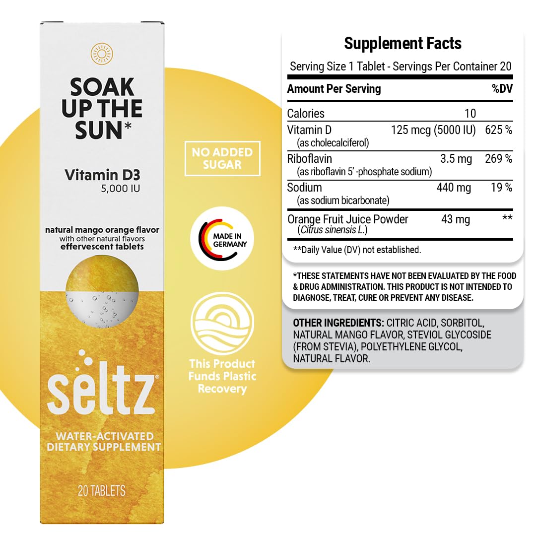 Seltz Soak Up The Sun at home daily routine with a glass.