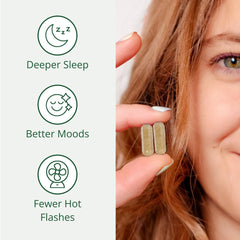 Close-up of Semaine capsules for convenient daily intake