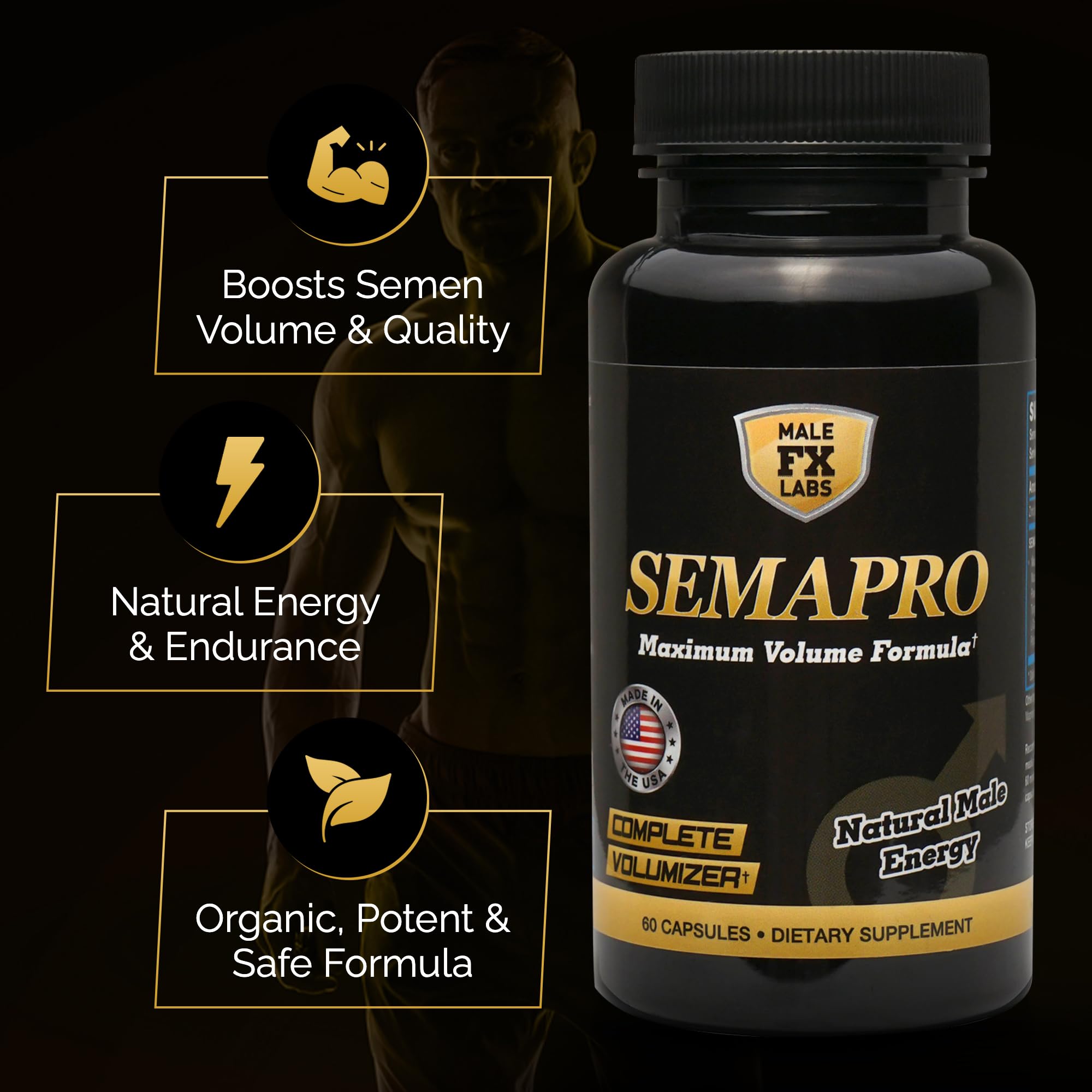 SEMAPRO organic ingredients blend supporting overall vitality