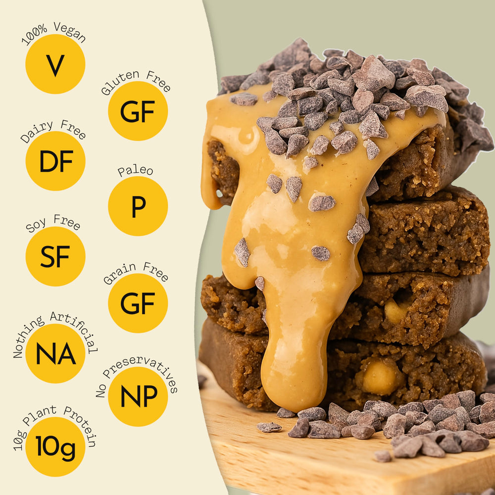 Send Bars Banana Bread Bar slice ready for tasting