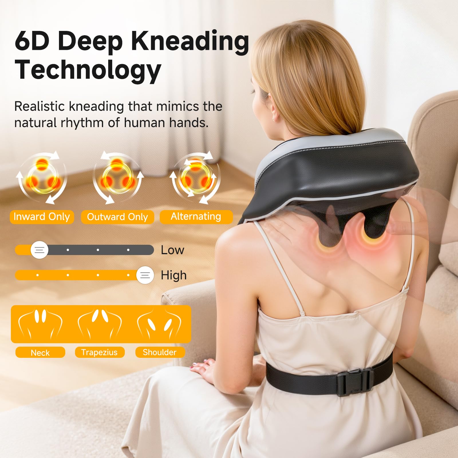 Senluyi cordless massager with rechargeable battery for on-the-go relief