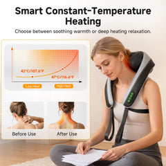 Senluyi neck massager heat function adding gentle warmth for soothing comfort