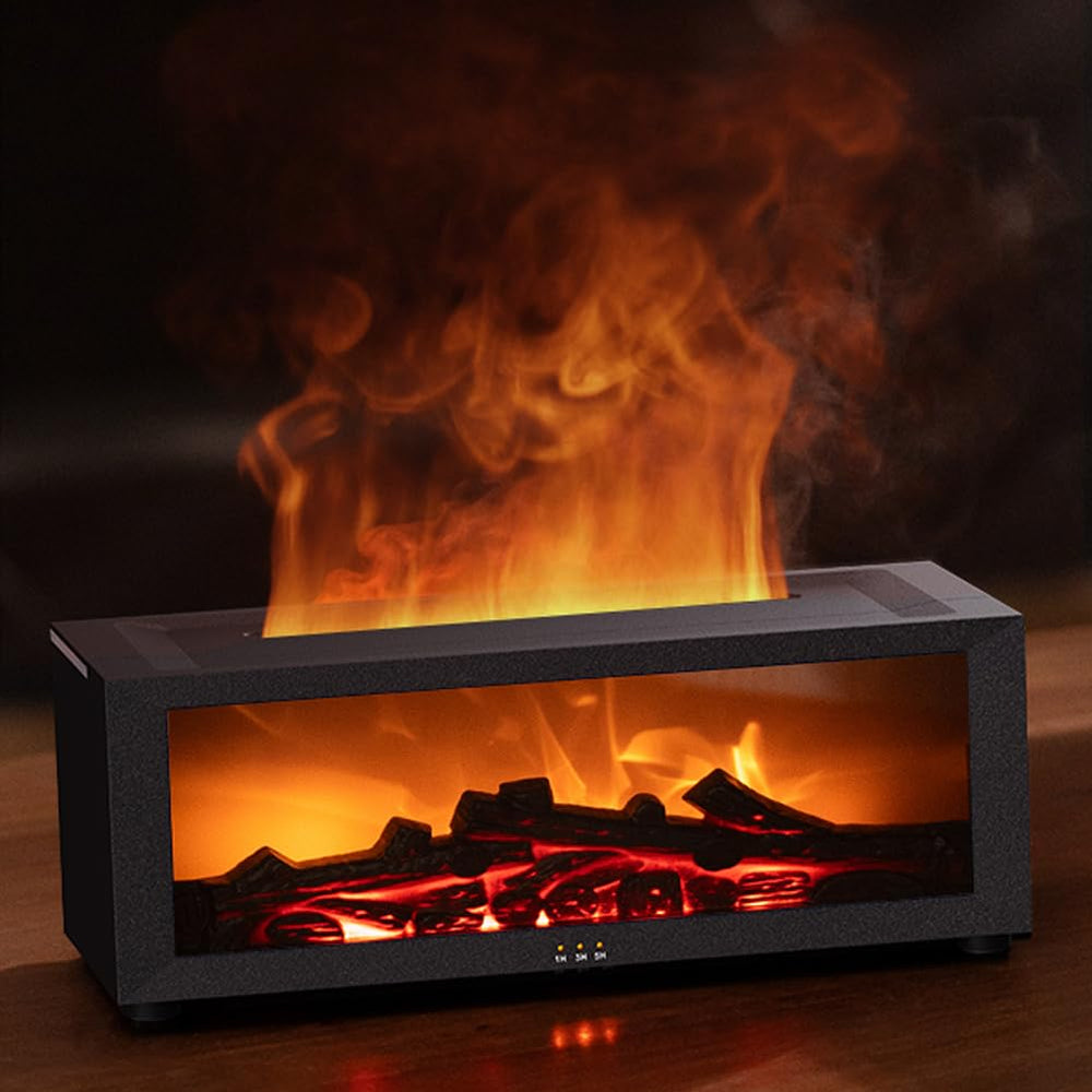 Senmul Essential Oil Diffuser flame ambience creates a cozy mood.