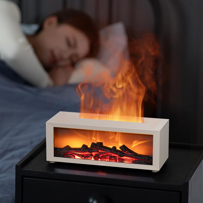 SENMUL diffuser displays seven-color LED lights to customize mood lighting.
