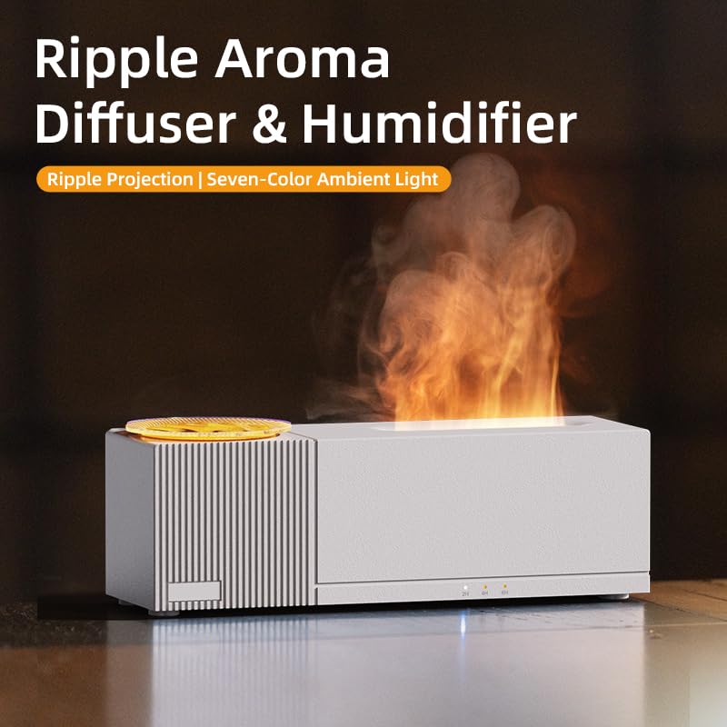 SENMUL Ripple flame light adds warm glow for relaxing evenings.