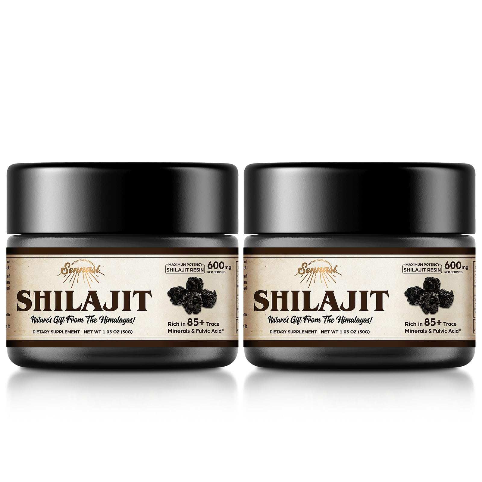 Sennasi Shilajit resin bottle ready for daily ritual and energy support.
