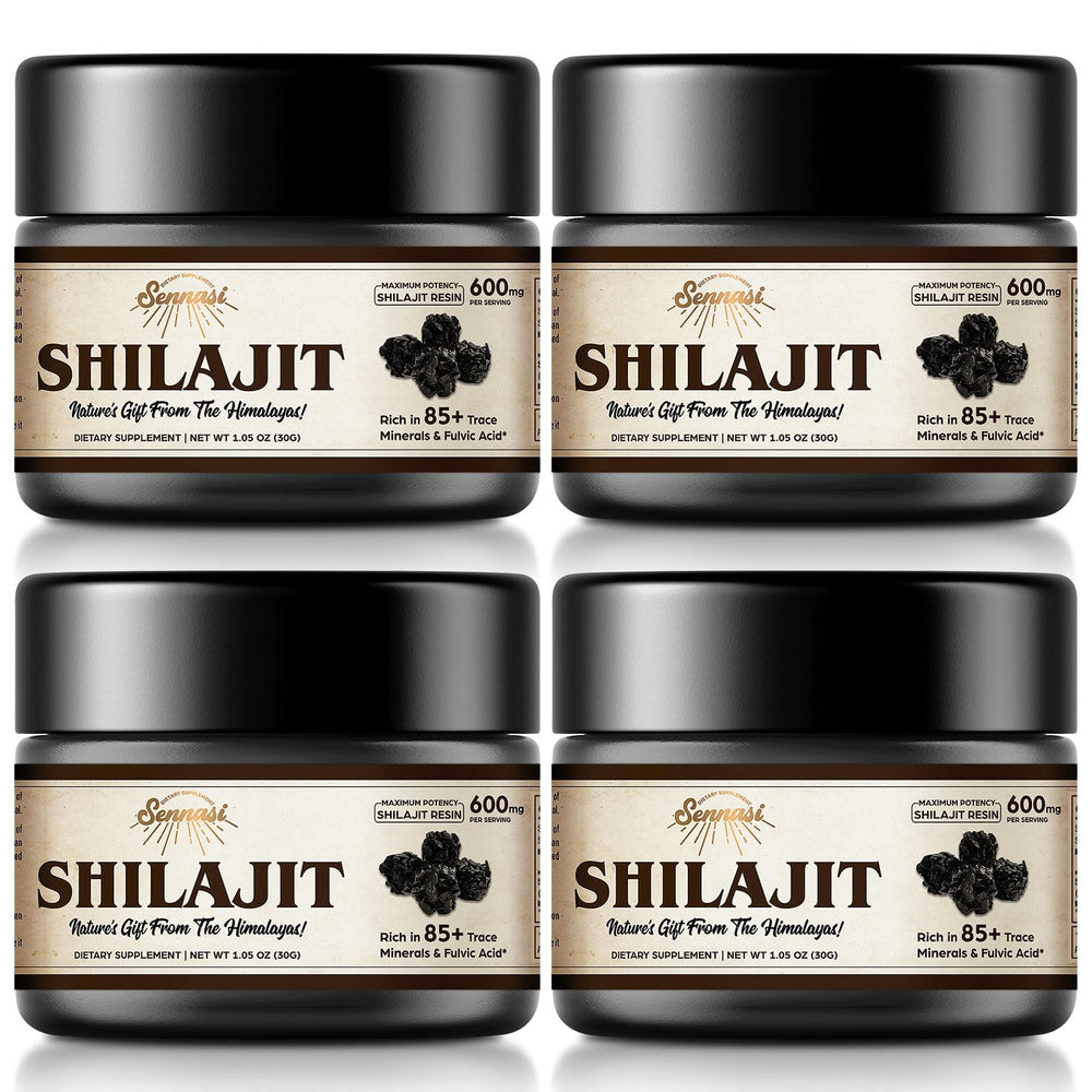 Sennasi Shilajit resin from the Himalayas supports natural energy and minerals.