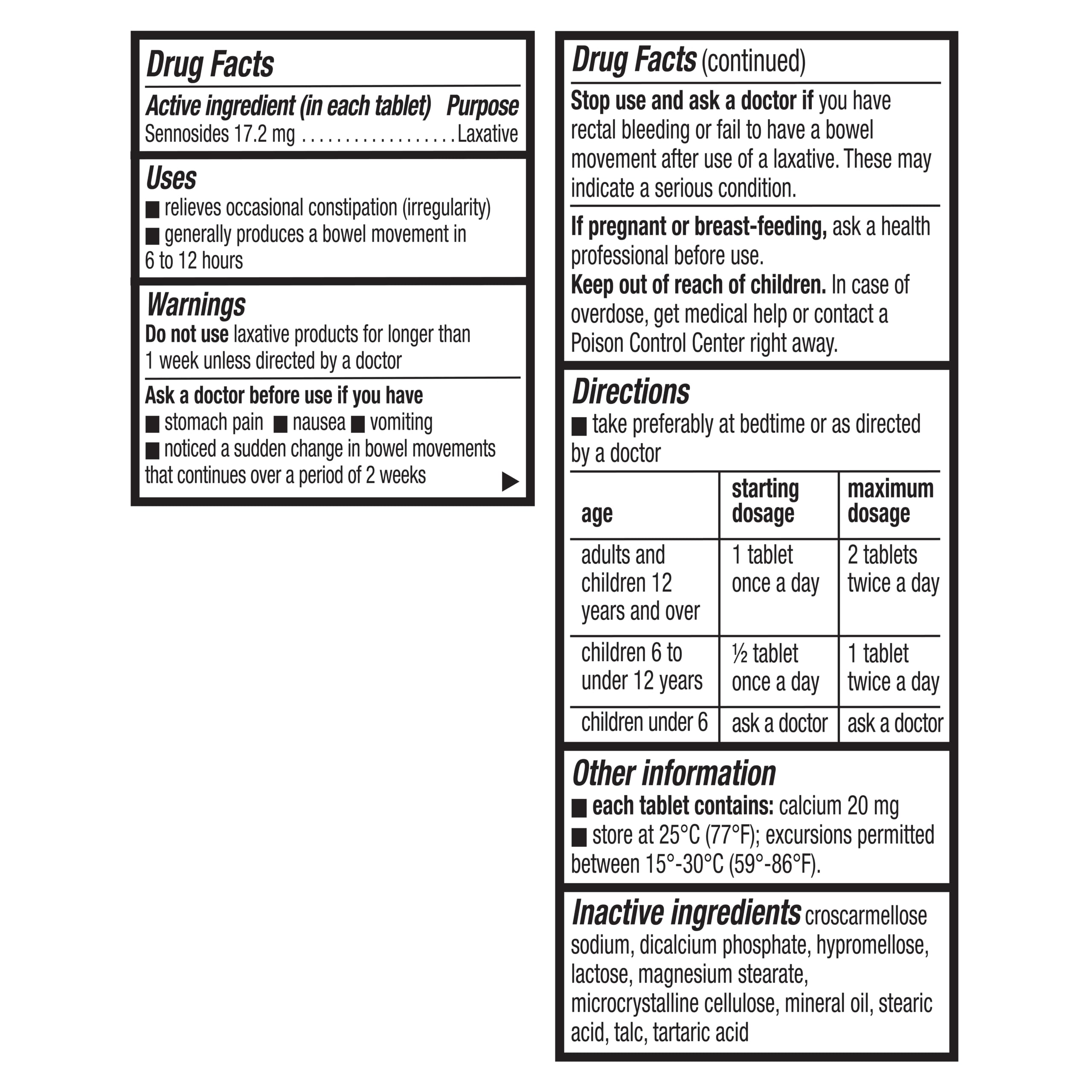 Senokot 72-count packaging displayed for ongoing use.