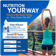 Mineral drops added to a beverage showing mix-in versatility.