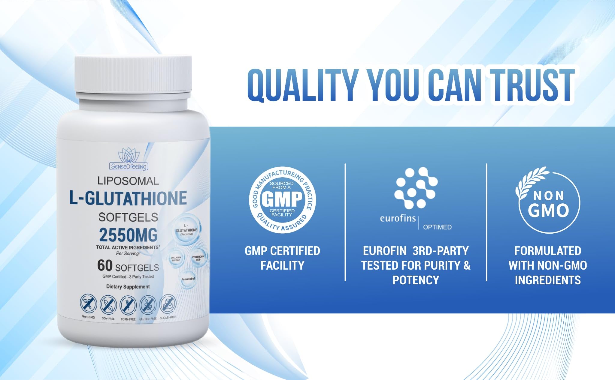 senseofeeling supplement capsules pouring image suggests easy daily use