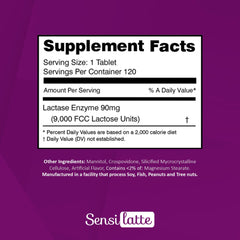 Sensilatte dairy-friendly tablets help you enjoy milk, cheese, and yogurt.
