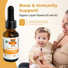 Serawise USDA Organic seal on a clean label