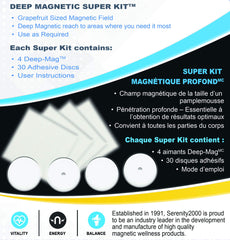 SERENITY2000 four deep magnets ready for targeted pain relief