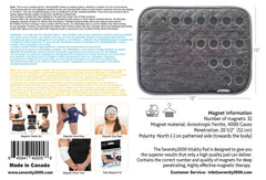 SERENITY2000 magnetic therapy pad on a chair to support circulation and daily comfort