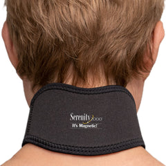 Serenity2000 neck wrap front view with contour design for comfortable neck support