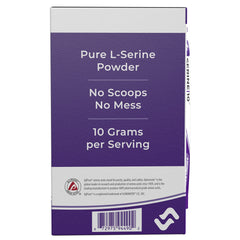 SERINE10 bottle with sachets showing convenient storage for daily use