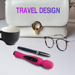 Seritivo pink cordless massager with modern design for personal care routines.