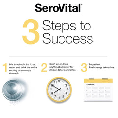 Serovital rapid dissolve powder pours into a glass for a quick boost.