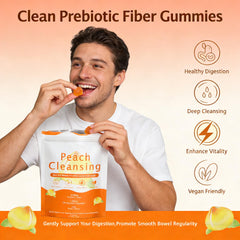 A man takes two SERSANVE gummies during a busy workday for daily energy support.