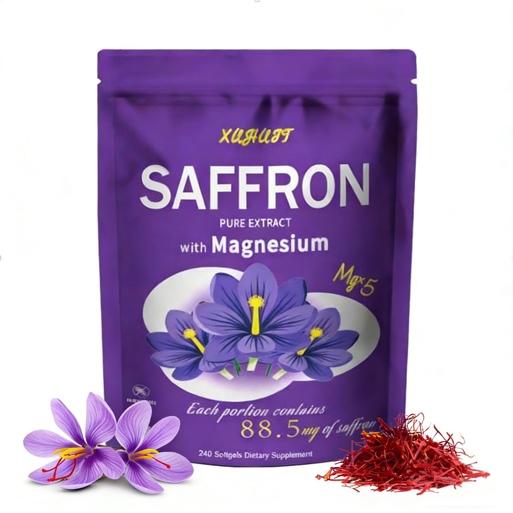 SERSANVE saffron magnesium bottle supports mood and daily wellness.