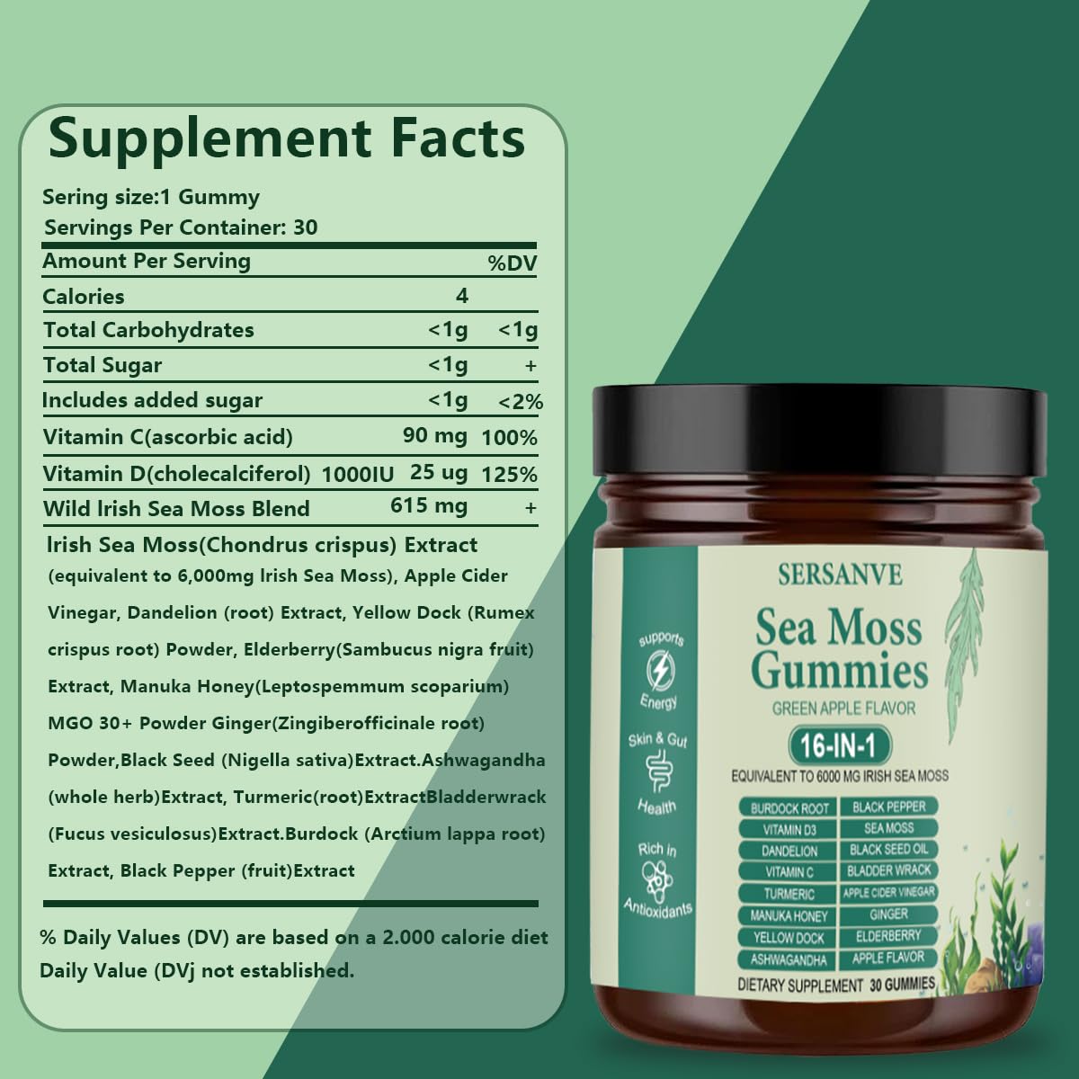 User taking a SERSANVE gummy as part of daily routine