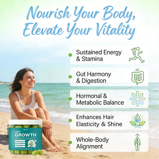 SERSANVE Seaweed Gummies pour highlights easy daily intake for healthy skin.