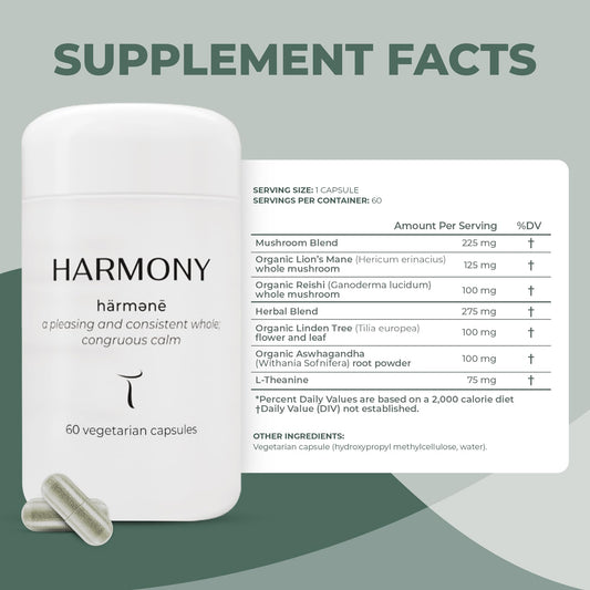 Setas Harmony capsules closeup highlighting vegan capsules for stress support.