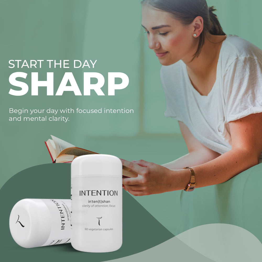 Setas Intention dosage spoon with capsules for easy daily use.