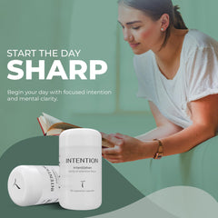 Setas Intention dosage spoon with capsules for easy daily use.