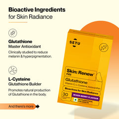 SETU Glutathione with vitamin C and L-cysteine blend close-up