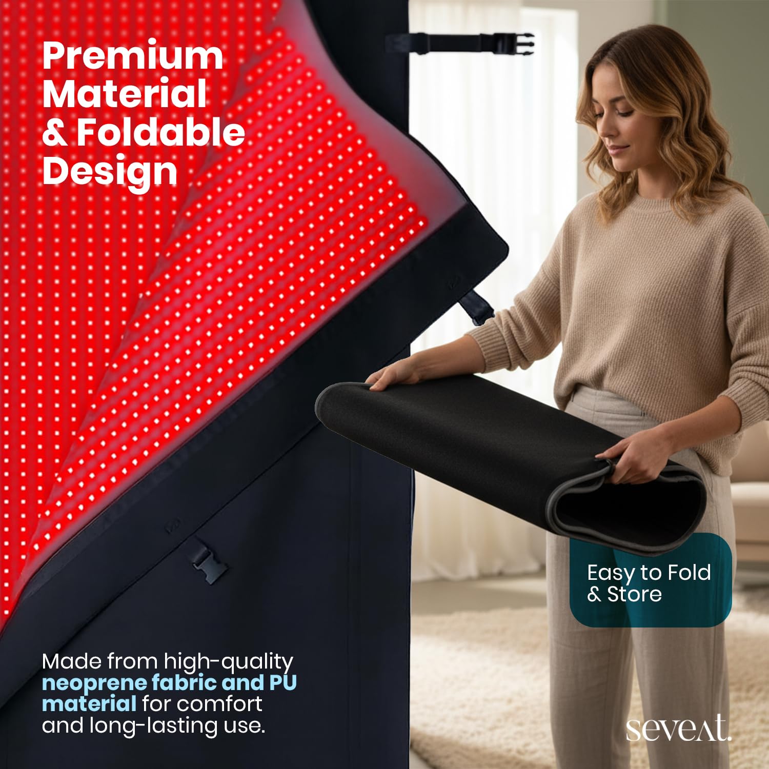 Seveat Red Light Wellness Mat ideal for home wellness routines