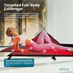 Seveat Red Light Wellness Mat tri-mode options constant and pulse