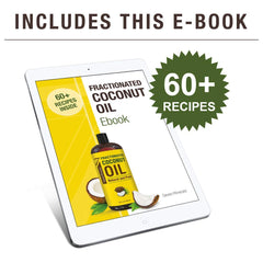Seven Minerals coconut oil applied to hair for shine and manageability