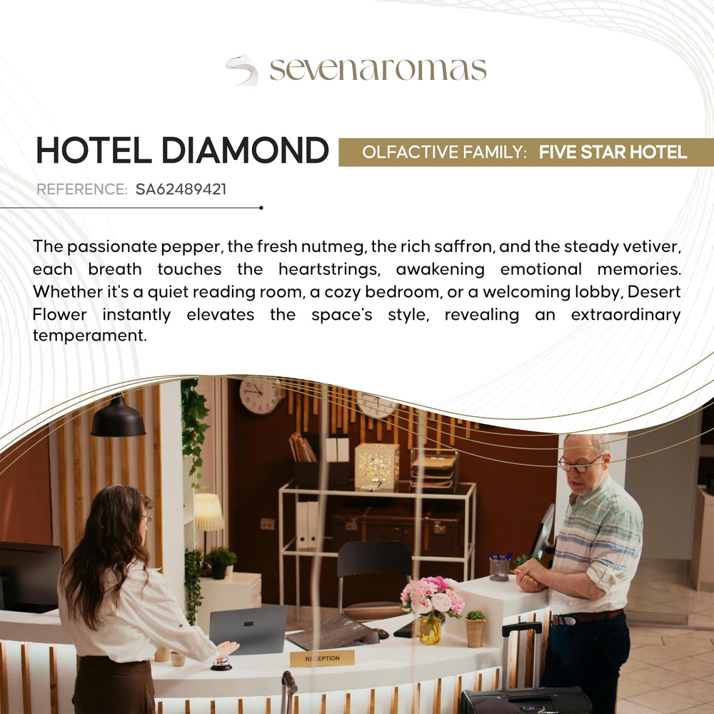 SevenAromas Hotel Diamond packaging highlighting premium presentation.