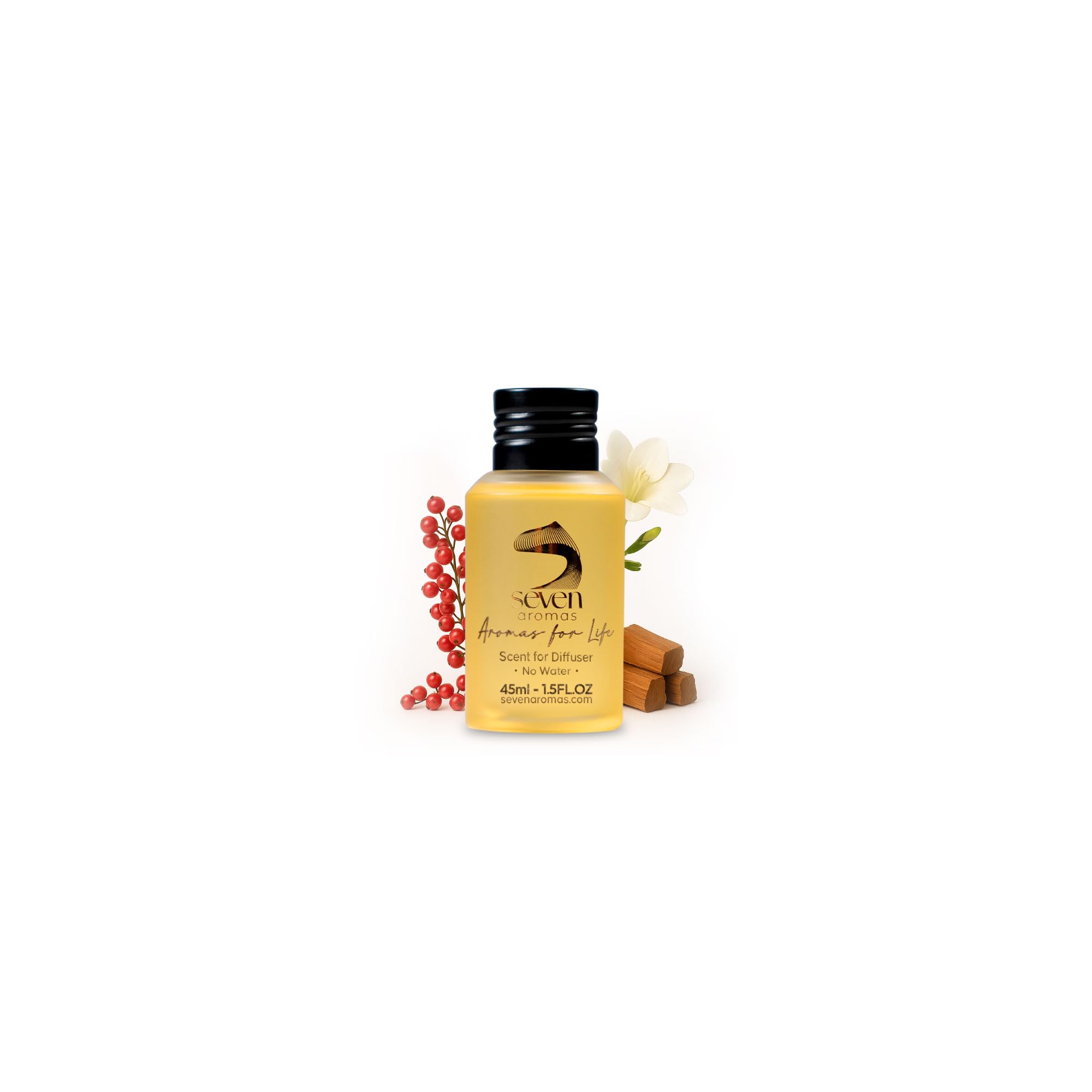 SevenAromas Hotel Scent Diffuser Oil bottle close-up with precise aroma release.