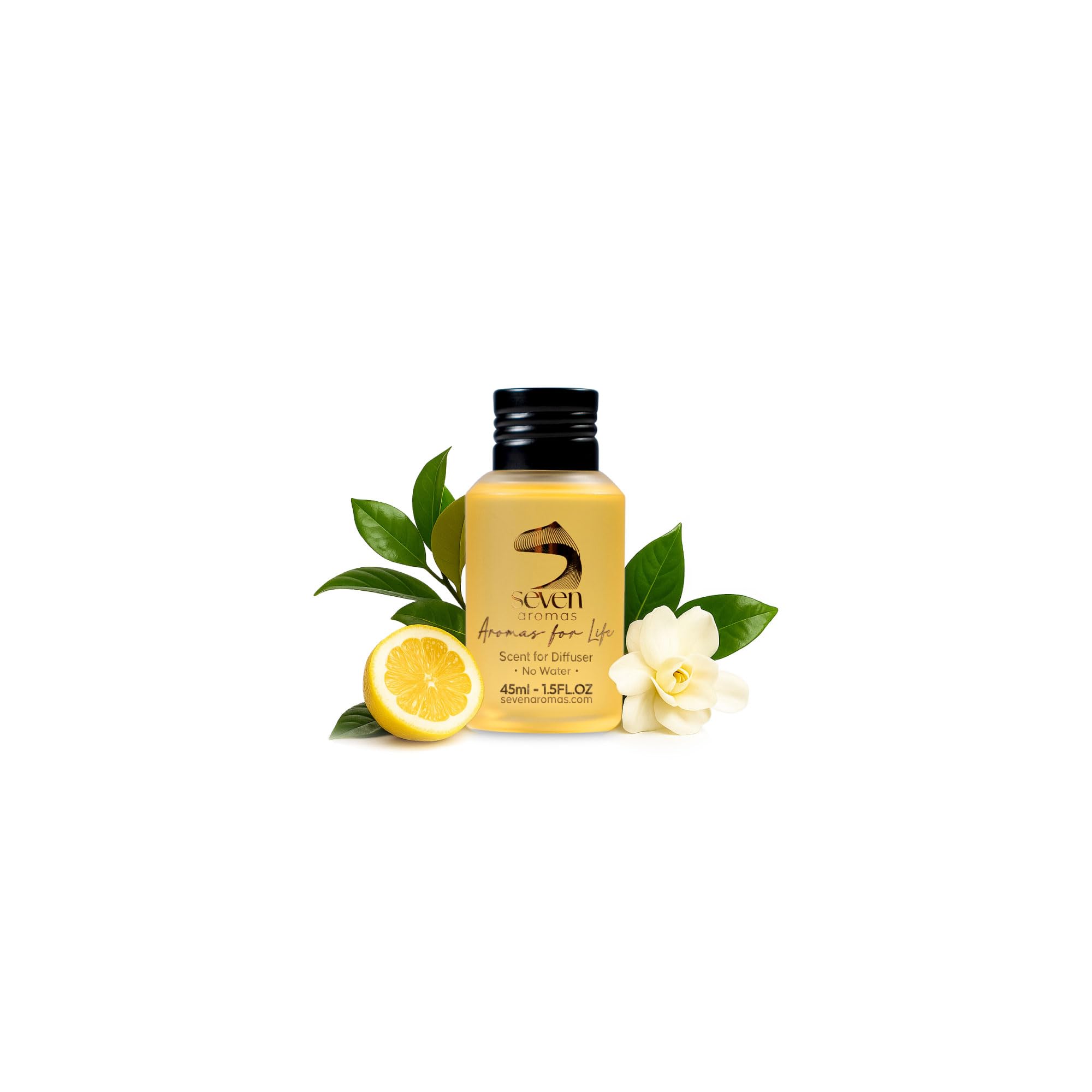 SevenAromas hotel scent-diffuser-oil 45ml bottle enhances refined room ambiance.
