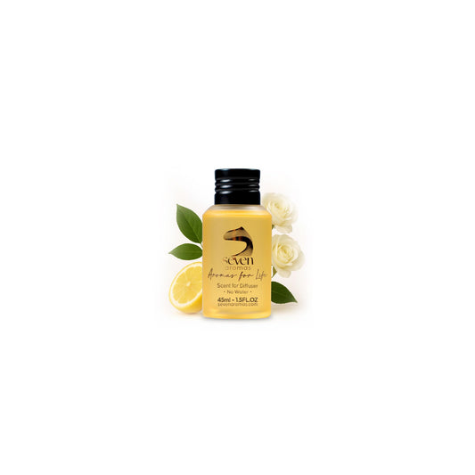 SevenAromas hotel scent diffuser oil with green bamboo soft bottle evokes fresh, spa-like atmosphere.