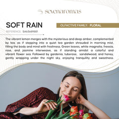 SevenAromas Soft Rain close-up drops delivering calming notes for relaxation
