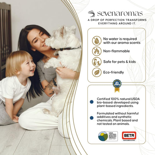 SevenAromas white-tea-aromatherapy-scene promotes a fresh, uplifting environment