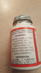 Seven Forests Liquidambar 15 tablets closeup showing 700 mg dosage for daily vitality.