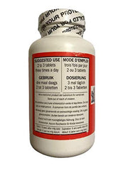 Seven Forests Myrrh 250 tablets bottle on table, suggesting easy integration into wellness rituals.