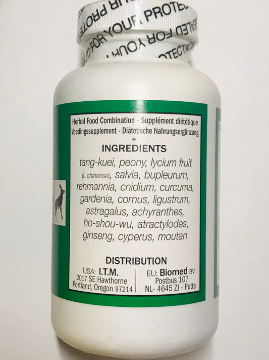 Seven Forests Tang-kuei 18 label highlights traditional ingredients for balance.