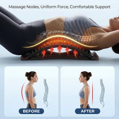 Sevorange Back Stretcher top-angle view emphasizes compact, portable design for home and car use