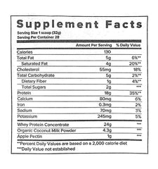 SFH Fuel back label with nutrition facts and BCAA notes