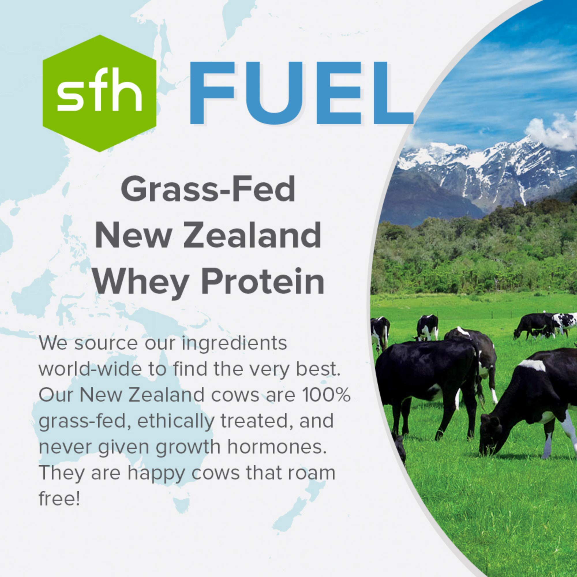 SFH Fuel gluten-free and soy-free badges on packaging