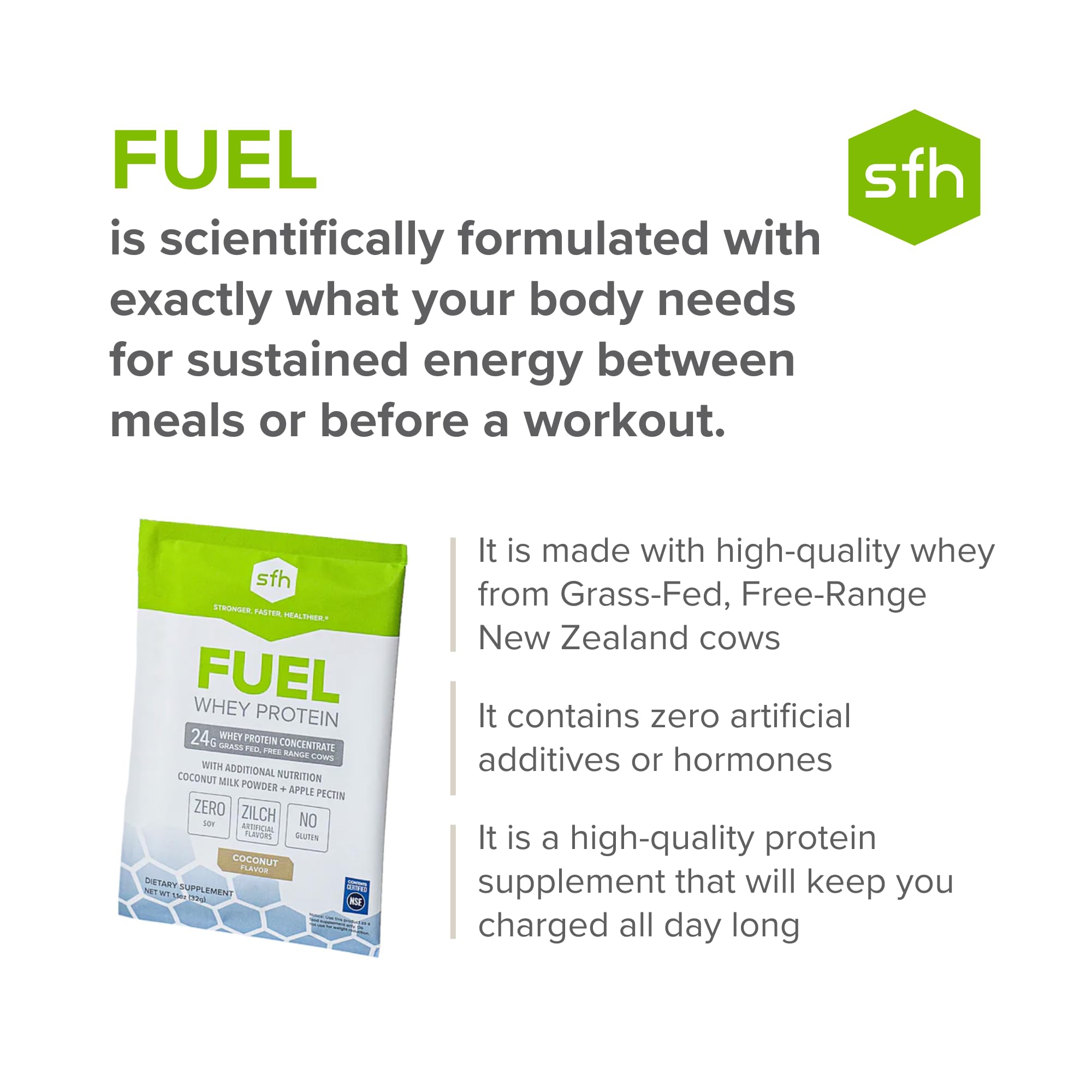 SFH Fuel scoop showing precise on-the-go portion