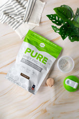 Nutrition panel detail on SFH chocolate protein for quick reference